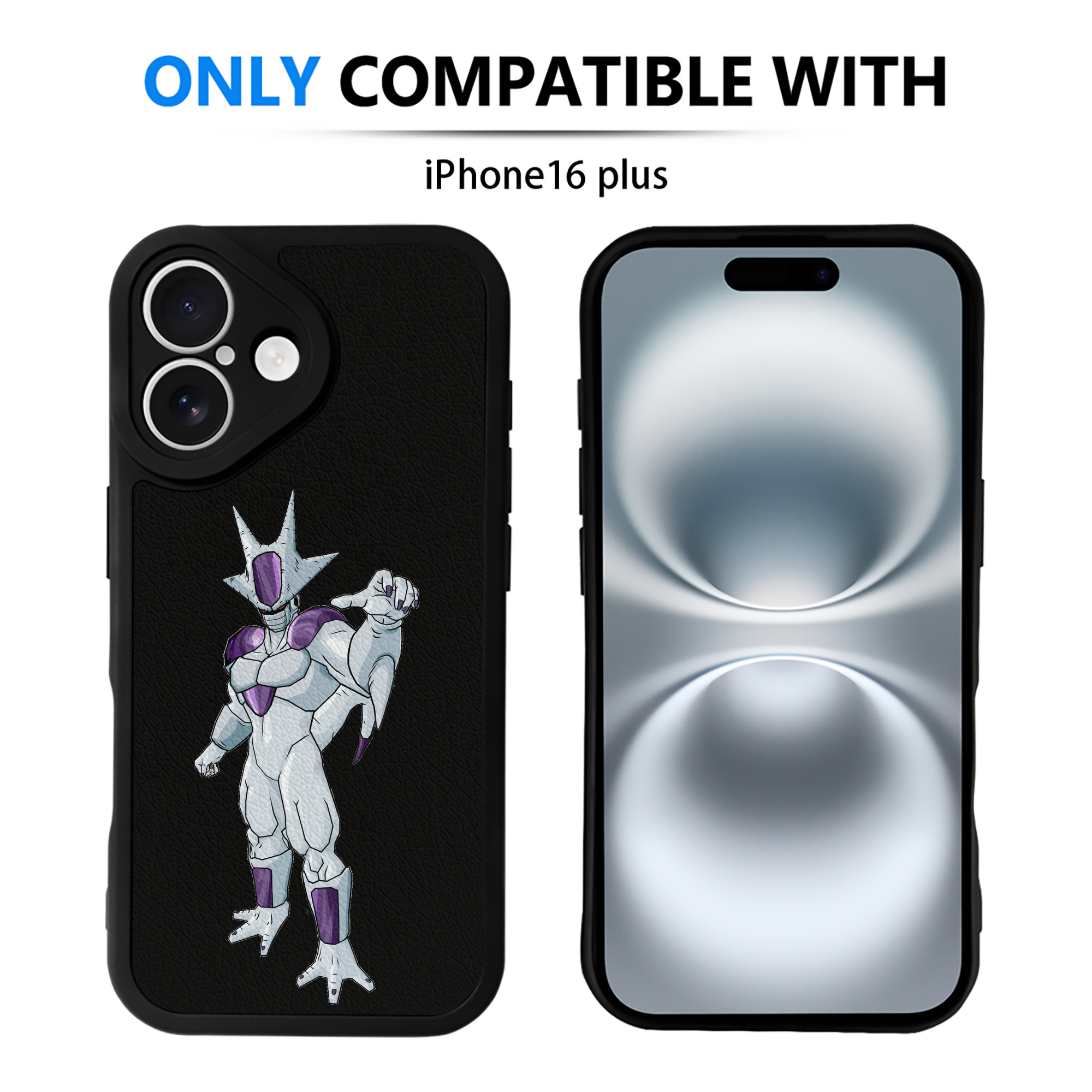 （画像用） ドラゴンボール クウラ DRAGON BALL Cooler Coora 【iPhone 16シリーズ対応】シリコンスマホケース（レザー調） 材質：シリコン
